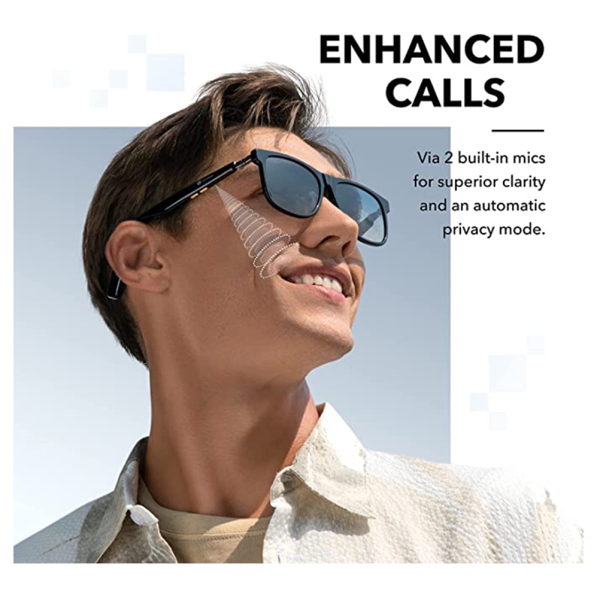 عینک بلوتوثی هوشمند انکر Anker Soundcore Frames Landmark Style مدل A3600