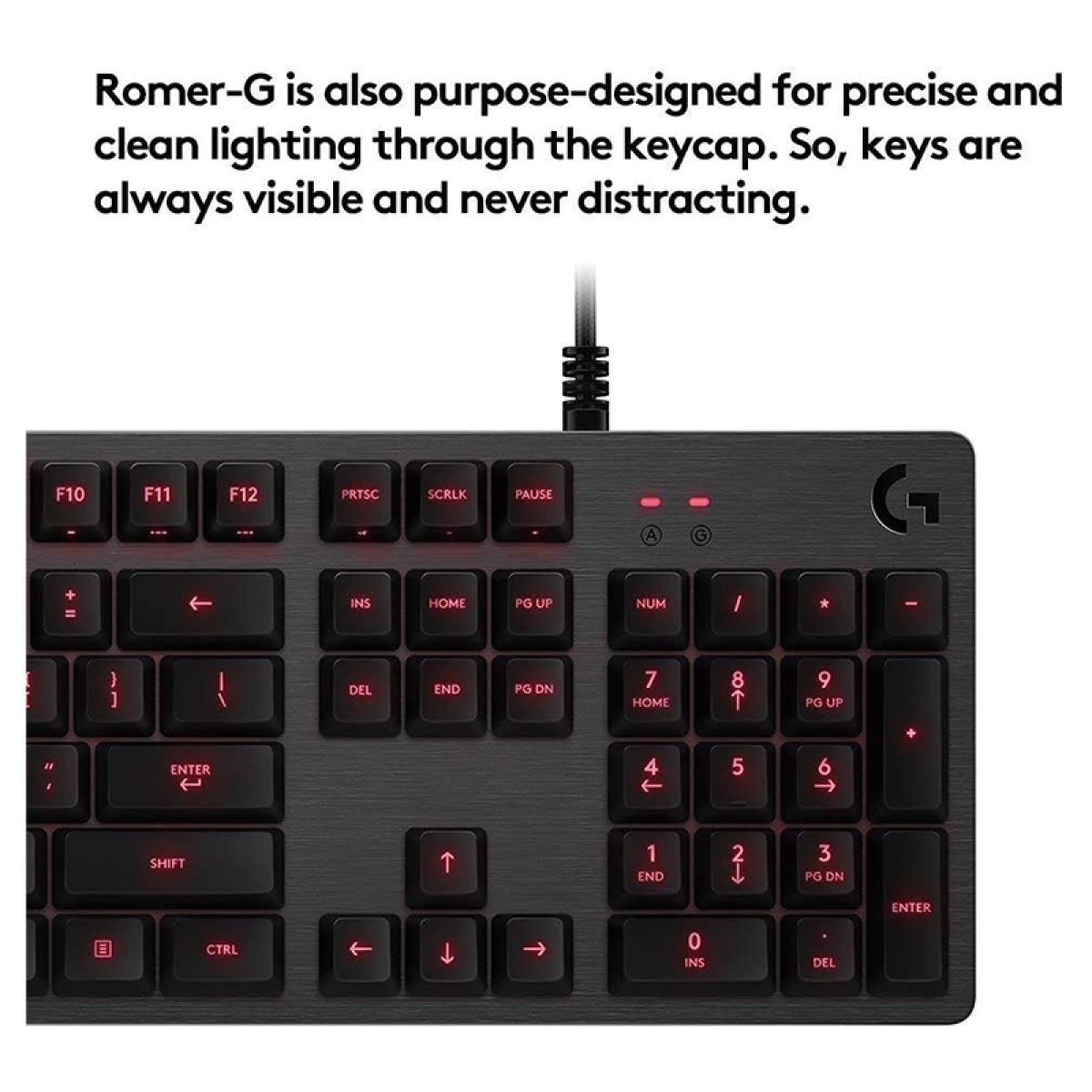 کیبورد مخصوص بازی لاجیتک مکانیکال مدل LOGITECH G413 CARBON Mechanical Gaming Keyboard