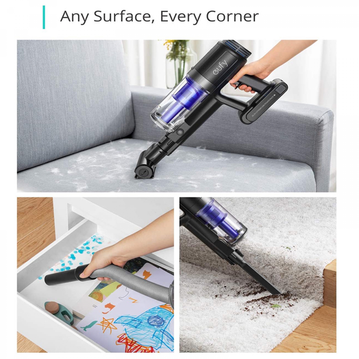 جارو شارژی هوشمند انکر ANKER EUFY HOMEVAC S11 مدل  T2501