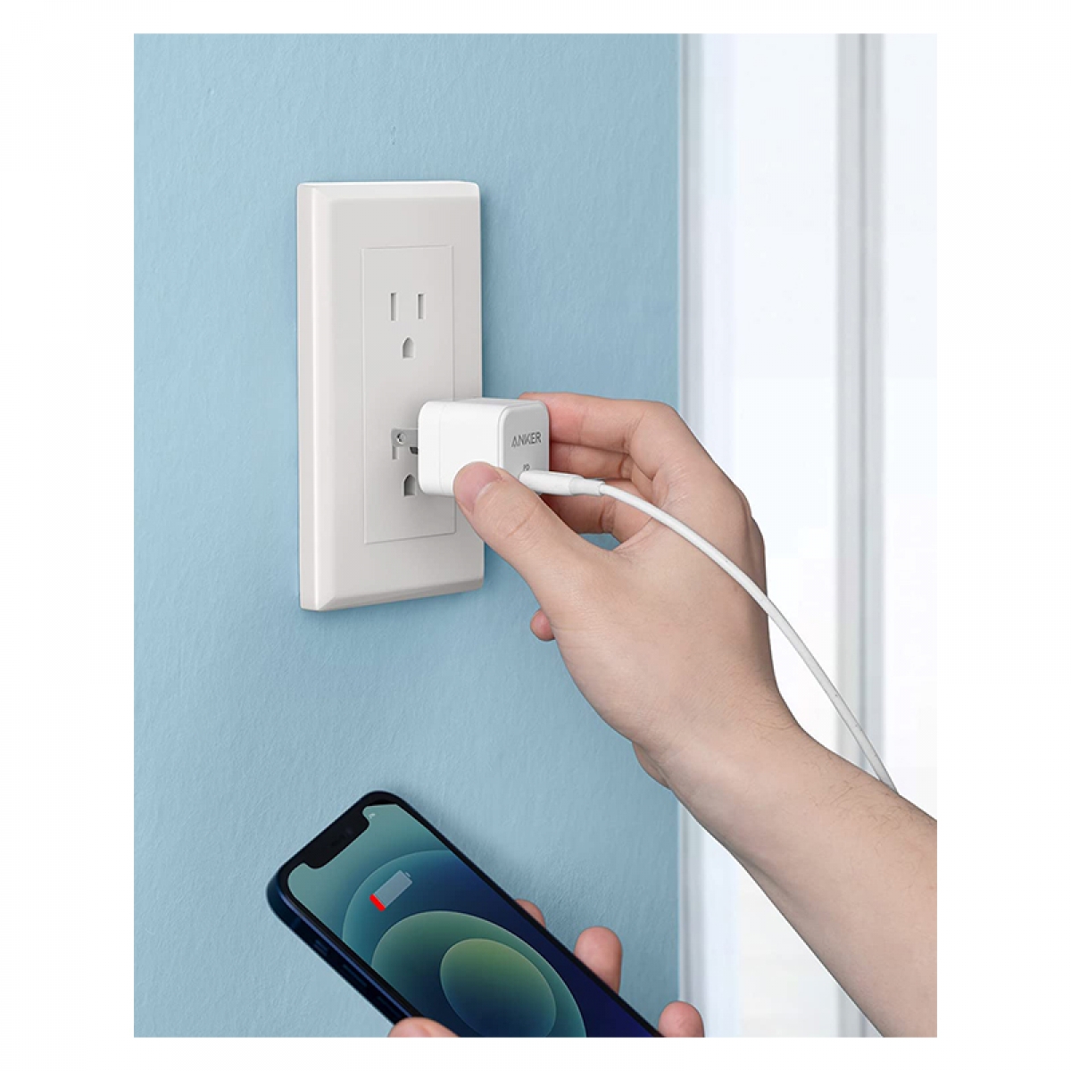 شارژر دیواری 20وات انکر مدل PowerPort III Cube  A2149