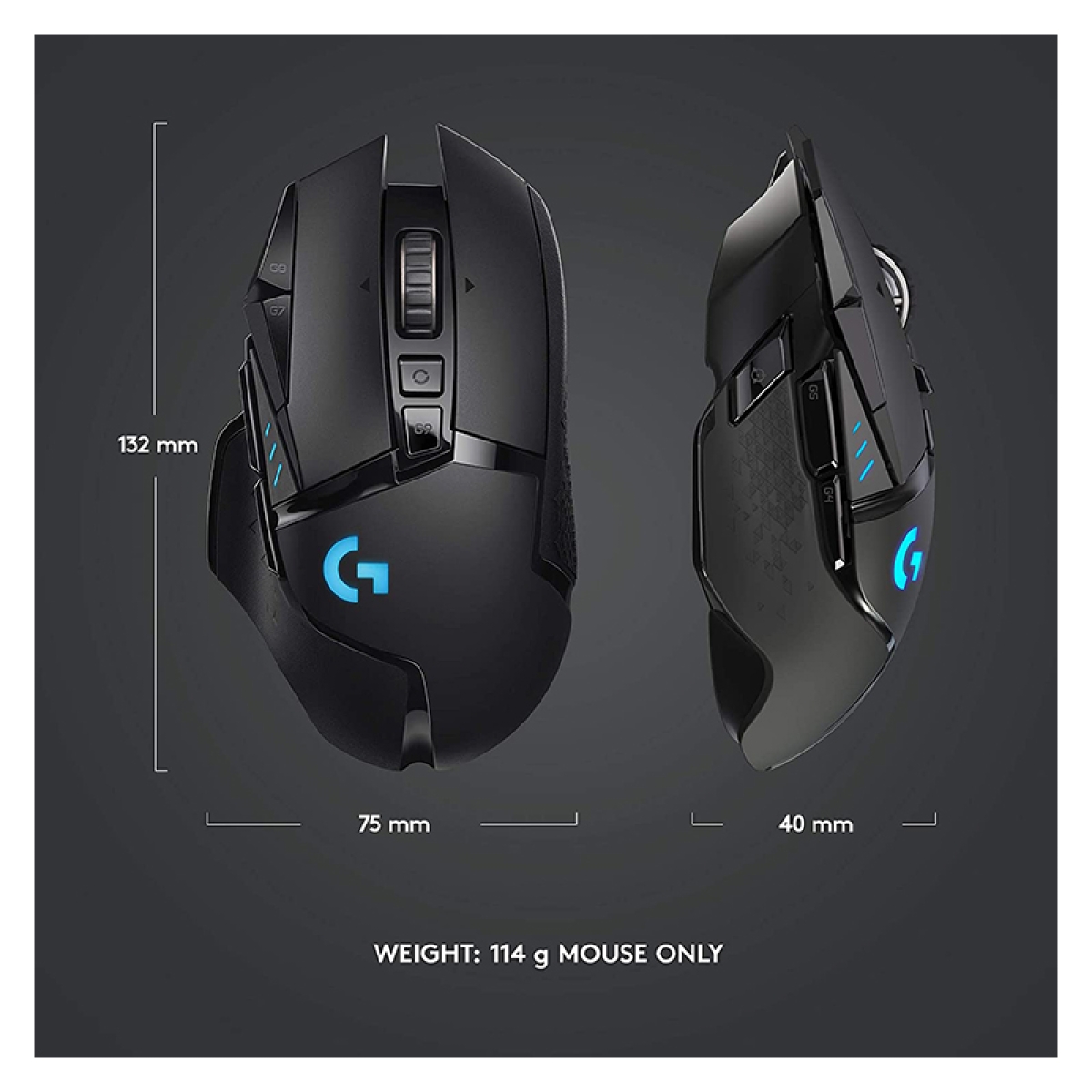 ماوس سیم دار لاجیتک گیمینگ LOGITECH G502 HERO Gaming