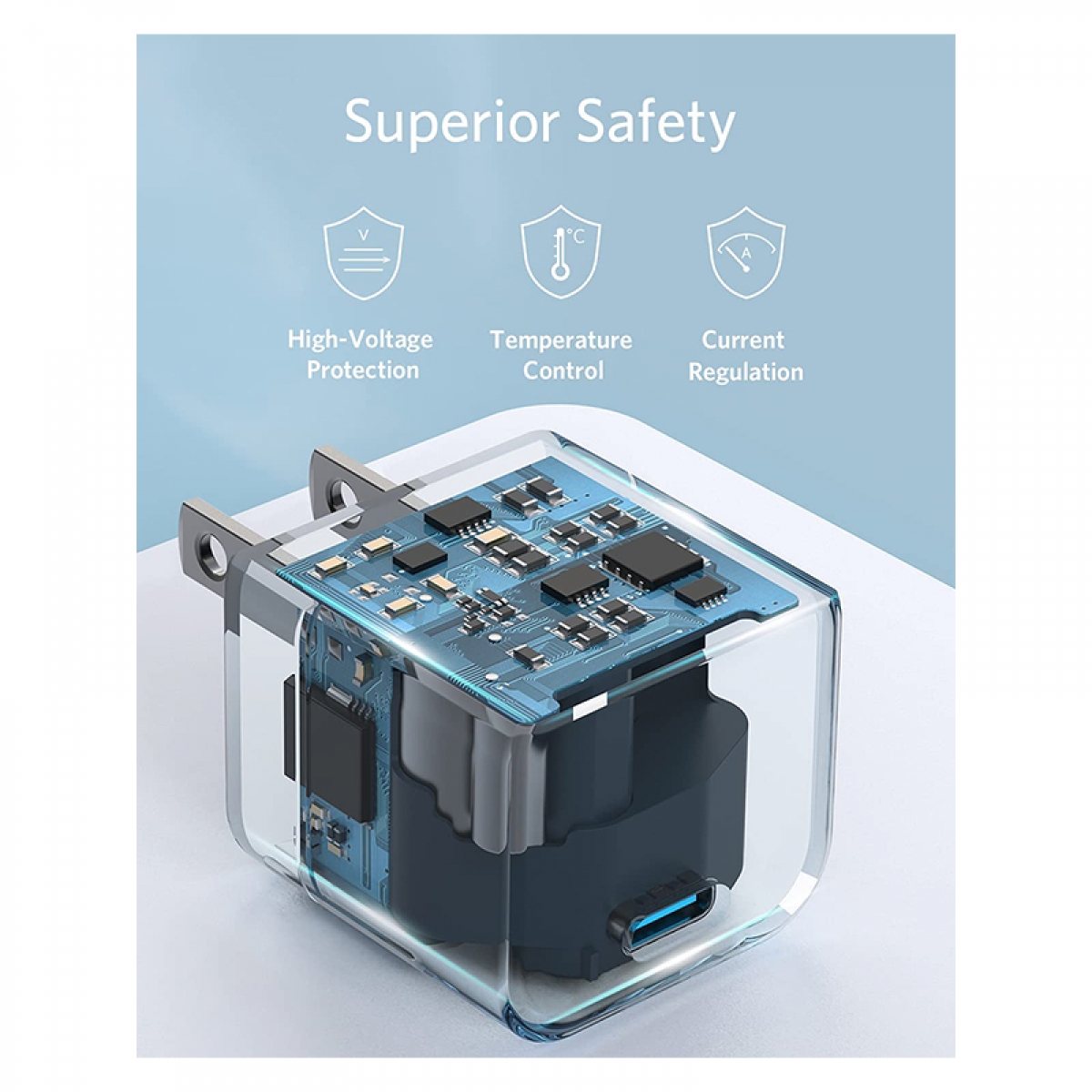 شارژر دیواری 20وات انکر مدل PowerPort III Cube  A2149