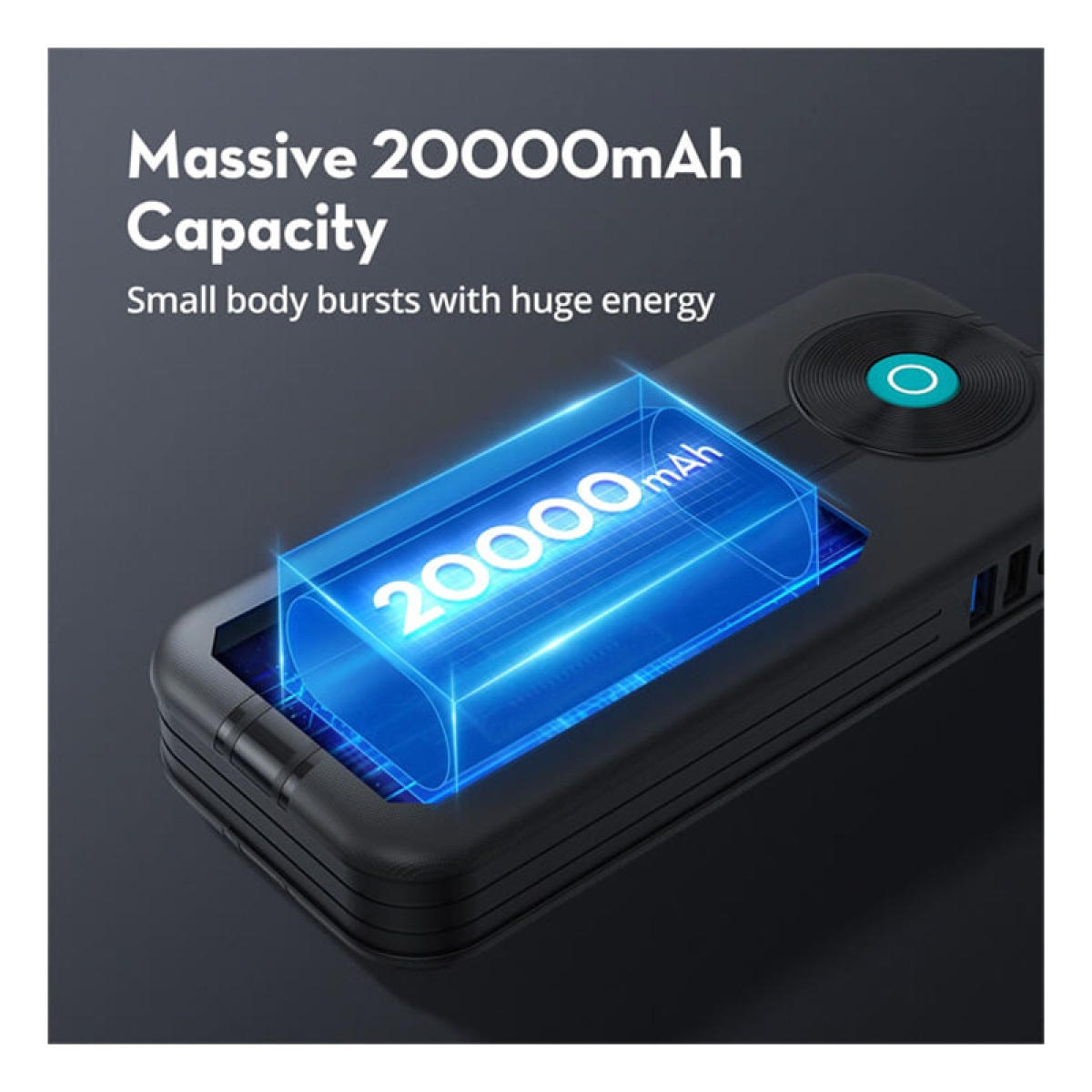 جامپ استارتر خودرو راو پاور مدل RP-PB1208 ظرفیت 20000mAh