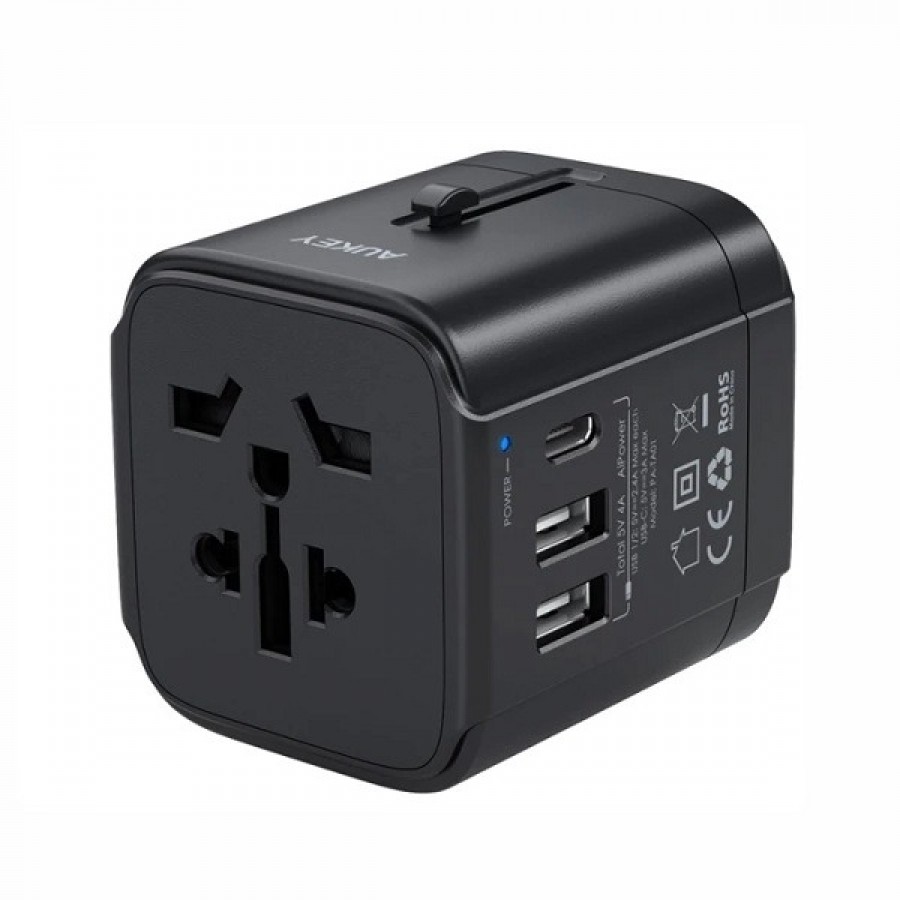 شارژر مسافرتی و جهانی USB C آوکی مدل PA-TA01