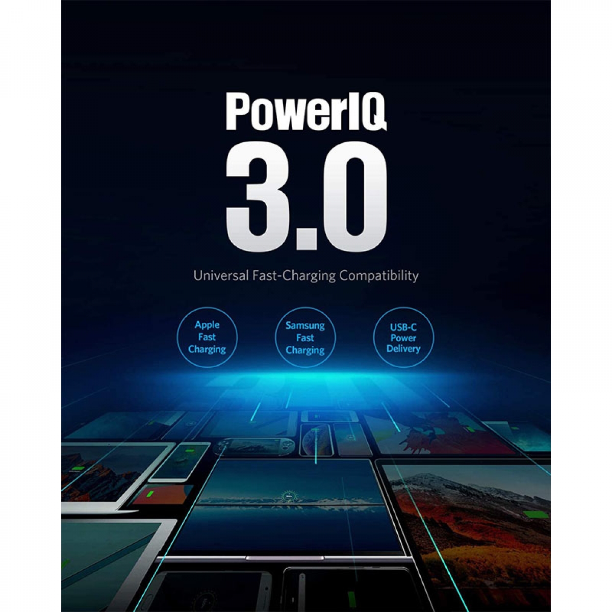 شارژر دیواری 2پورت 60وات انکر مدل PowerPort Atom III  A2322