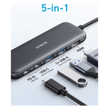 هاب انکر Anker 332 USB-C Hub 5 in 1 مدل A8355