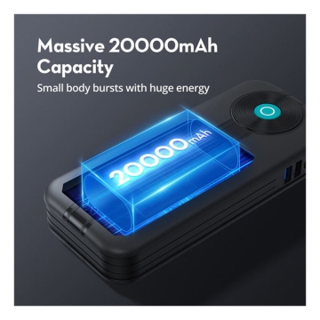 جامپ استارتر خودرو راو پاور مدل RP-PB1208 ظرفیت 20000mAh