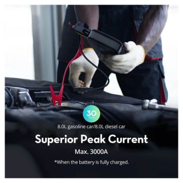 جامپ استارتر خودرو راو پاور مدل RP-PB1208 ظرفیت 20000mAh
