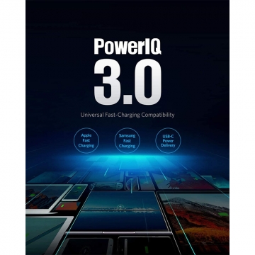 شارژر دیواری 2پورت 60وات انکر مدل PowerPort Atom III  A2322
